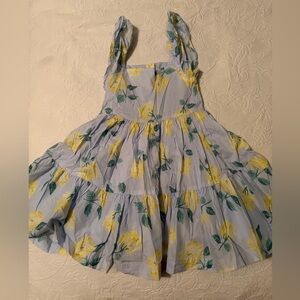 Janie and Jack Yellow Floral Easter Dress 2t